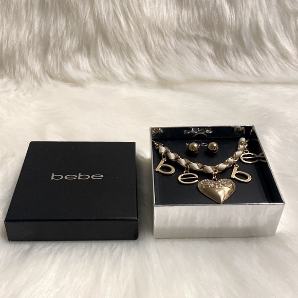 Bebe Earrings and Necklace Set NWT Excellent Condition - Picture 4 of 10